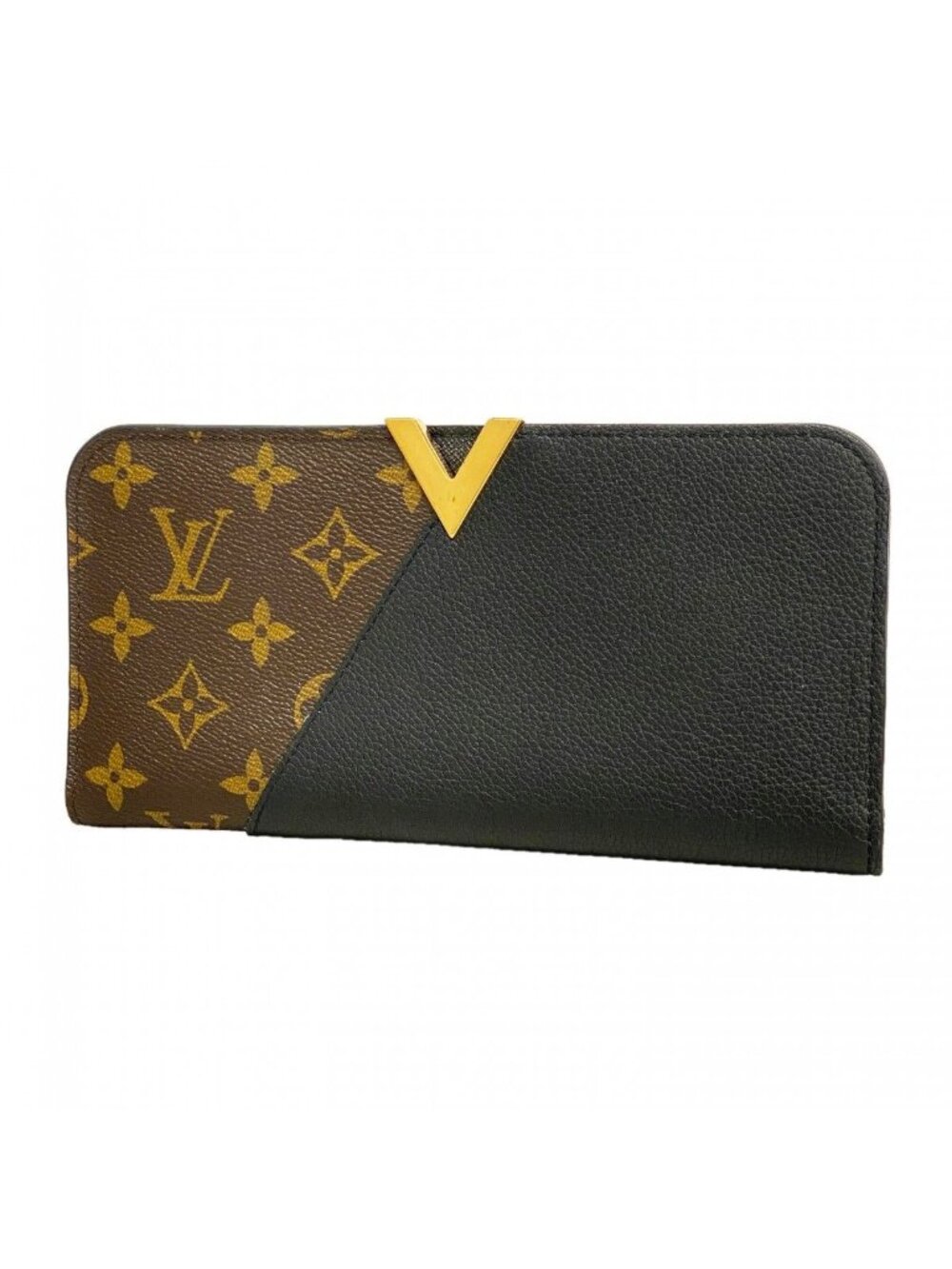 Louis Vuitton Wallet Monogram Portefeuille Kimono Brown Noir